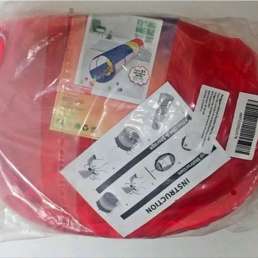 NEW Pop-Up Play Tunnel Tent for Pets,Toddlers, Babies, Unopened 18x70 IN/OUTDOOR - Picture 5 of 6